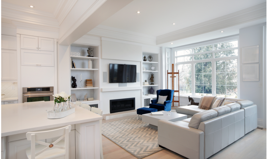 Renovatie van een woonkamerplafond